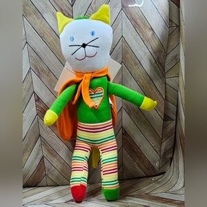UNDER THE NILE organic Supermen Roxie Scrappy Cat  nwt